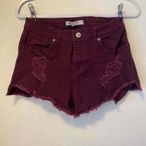Maroon shorts